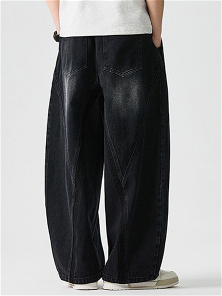 Men's Vintage Autumn Street Japanese Style Wide Leg Jeans