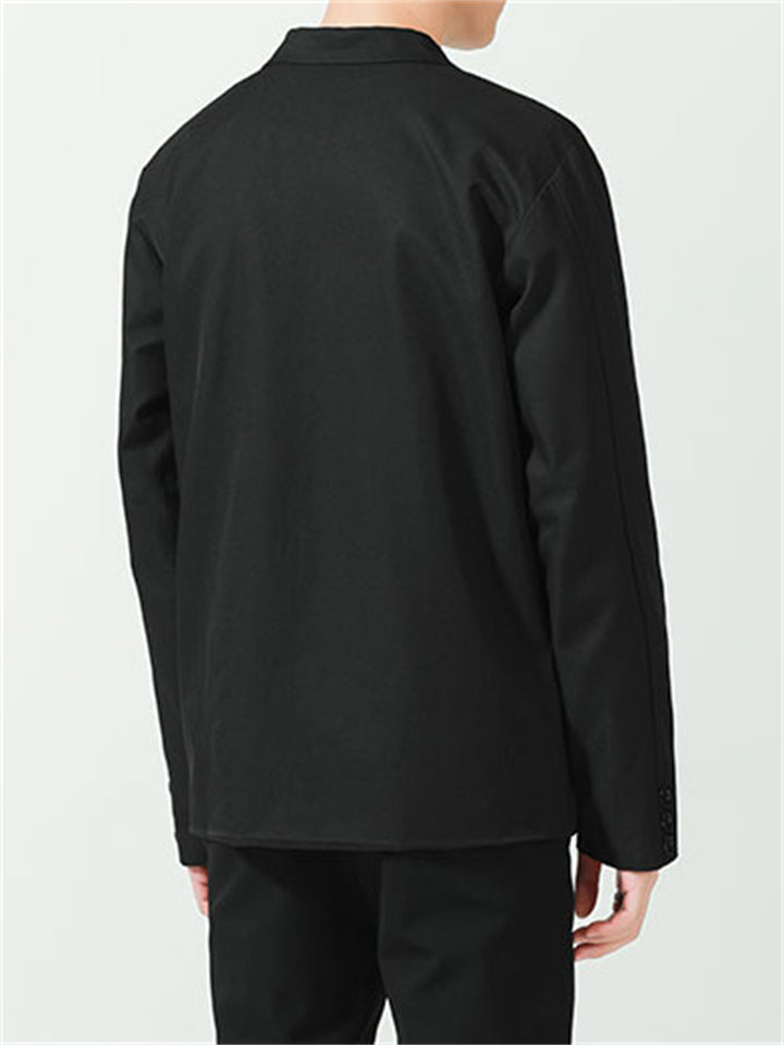 Male Spring Autumn Solid Casual Suit Jackets