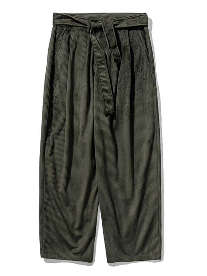Stylish Causal Straight Leg Corduroy Pants for Men