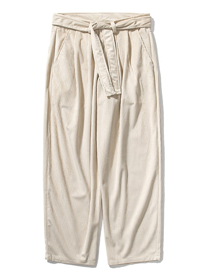 Stylish Causal Straight Leg Corduroy Pants for Men