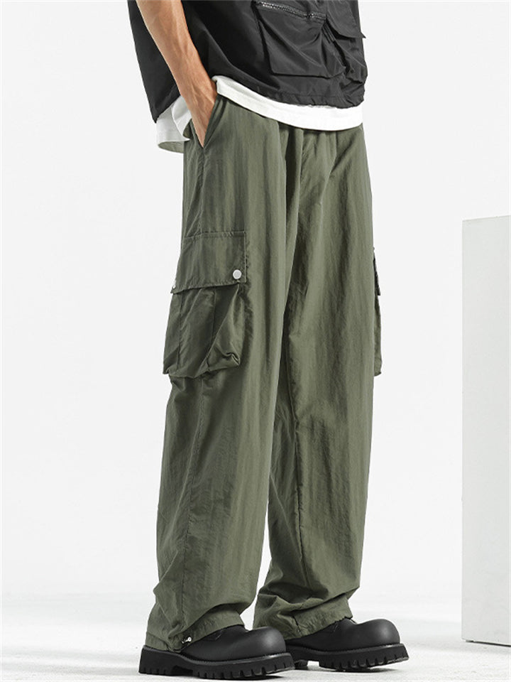 Men's Summer Quick-Dry Casual Ankle-Tied Cargo Pants