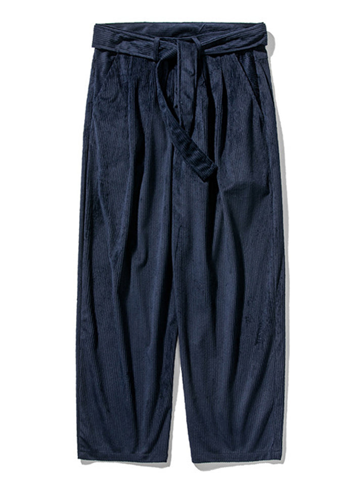 Stylish Causal Straight Leg Corduroy Pants for Men