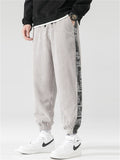 Casual Elastic Waist Corduroy Pants for Men