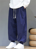 Men's Comfortable Corduroy Drawstring Loose-Fit Harem Jogger Pants