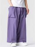Men Japanese Style Baggy Oversized Streetwear Multi-pocket Cargo Pants