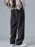 ‌Men's Autumn Retro Loose Fit Corduroy Casual Wide Leg Pants
