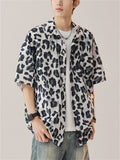 Men's Cool Holiday Style Print Short Sleeve Beach Shirt
