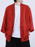 Men's Chinese Zen Style Butterflies Print Cardigan Shirts