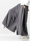 Chinese Style Men's Plus Size Wide Leg Pants