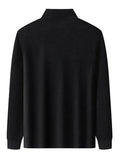 Men's Autumn Ribbed Raglan Sleeve Half Zip Sweatshirts