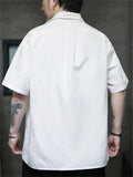 Men's Summer Casual Lapel Button Up Short Sleeve Shirts