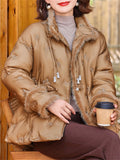 Winter Chinese Style Women's Stand Collar Short Down Coats