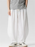 Men's Retro Summer Solid Color Scimitar Cropped Pants