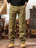 Men's Cozy Elastic Waist Casual Cargo Pants