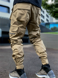 Men's Cool Streetwear Reflective Cargo Jogger Pants