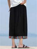 Men's Summer Ethnic Style Loose Drop Crotch Capri Pants