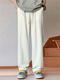 Men's Soft Elastic Waist Straight Leg Summer Casual Pants