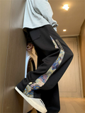 Men's Bears Pattern Loose Fit Straight Casual Pants