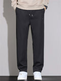 Men's Soft Comfortable Cotton Blend Loose Straight Leg Casual Pants