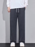 Men's Warm Thermal Lined Drape Twill Knitted Casual Pants