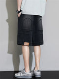 Mens Baggy Denim Shorts Vintage Washed Streetwear Jorts
