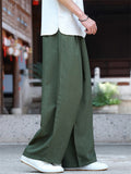 Men Comfy Summer Japanese Streetwear Baggy Wide Leg Pants