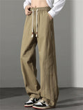 Men's Comfy Elastic Waist Loose Fit Straight Leg Casual Pants