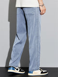 Men's Ultra Thin Relaxed Fit Straight Leg Comfortable Summer Jeans