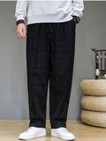 Men's Casual Retro Jacquard Straight Pants