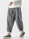 Men's Hip-Hop Plaid 100% Cotton Casual Pants