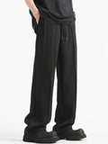 ‌Simple Comfy Spring Drawstring Loose Wide Leg Casual Pants for Men‌