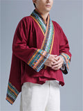 Retro Men's Ramie Ethnic Style Cardigan Top