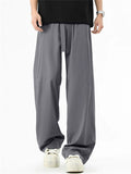 ‌Men's Spring Korean Style Drape High Waist Straight Leg Pants