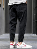 Causal Jogger Pants for Men with Elastic Waist and Cuffed Hems