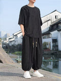 Men's Oversized Distressed Casual Outfit for Summer