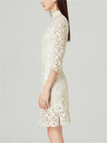 Imitation Pearl Lace Qipao Dresses for Ladies