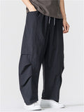 Men Japanese Style Lightweight Baggy Techwear Cargo Pants