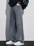 Men's Retro Streetwear Loose Straight Leg Denim Pants