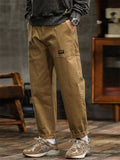 Men's Amekaji Vintage Style Utility Straight Cargo Pants