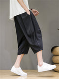 Men's Simple Thin Summer Smooth Cropped Pants