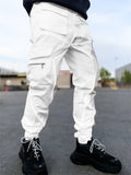 Men's Cool Streetwear Reflective Cargo Jogger Pants