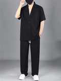 Men's Plus Size Ultimate Comfort Minimalist Lounge Set for Summer