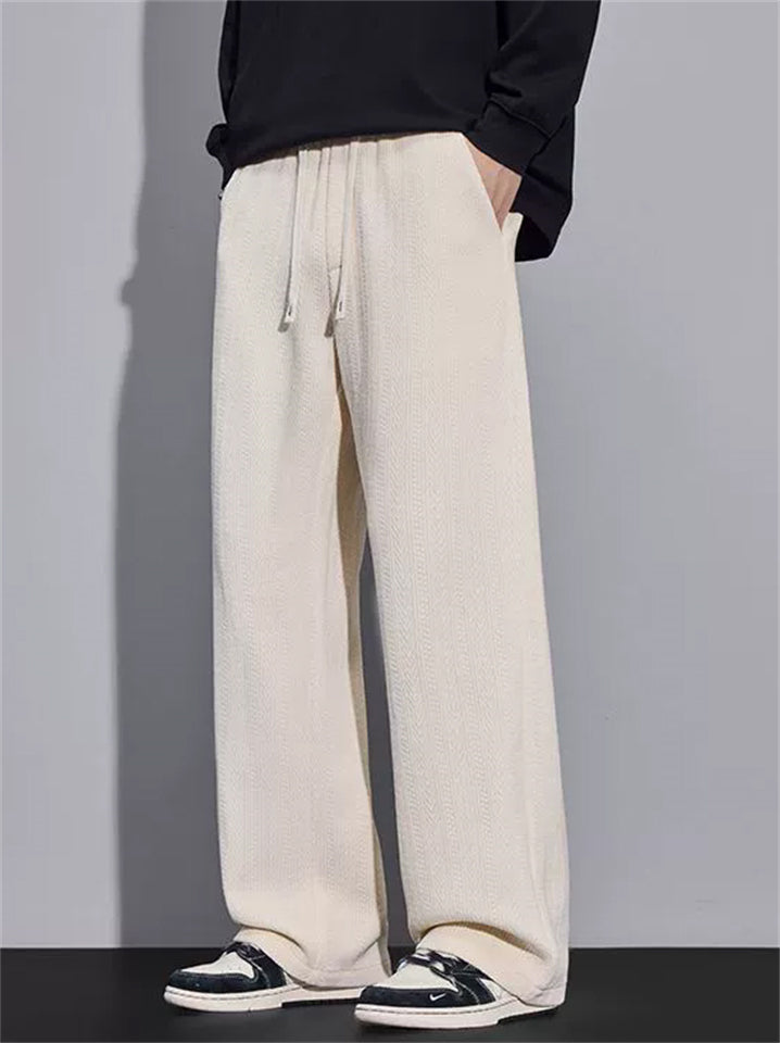 Men's Warm Comfy Plush Lined Loose Fit Casual Pants