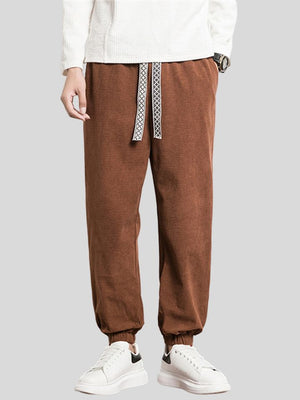 Men's Stylish Solid Color Winter Thermal Corduroy Sweatpants