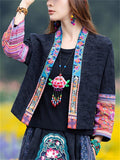 Women's Ethnic Style Embroidered Patchwork Cardigan Jackets
