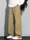 Men's Comfy Elastic Waist Loose Fit Straight Leg Casual Pants