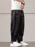 Men's Casual Loong Print Wide Leg Harem Pants
