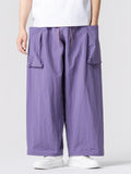 Men Japanese Style Baggy Oversized Streetwear Multi-pocket Cargo Pants