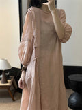 Women Artsy Lantern Sleeve Medium Long Sleeves Ramine Top