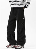 Men's High Street Style Pleated Cargo Pants